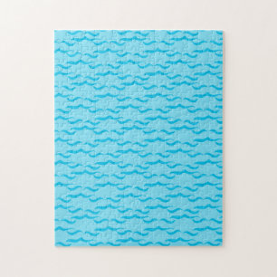 Pastelblauwe Zee Watergolven Vreedzame Oceaan Legpuzzel