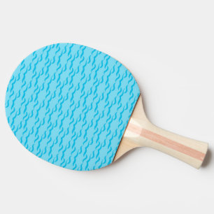 Pastelblauwe Zee Watergolven Vreedzame Oceaan Tafeltennisbatje