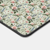  pastelbloem botanisch patroon bureaumat (Hoek)