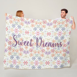  pastelbloem fleece deken