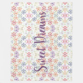  pastelbloem fleece deken (Voorkant)