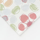  pastelbloem fleece deken (Hoek)