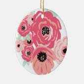 pastelbloem keramisch ornament (Rechts)