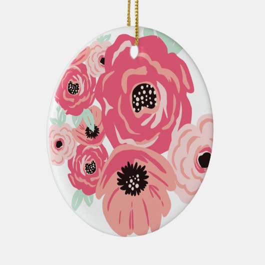 pastelbloem keramisch ornament (Rechts)