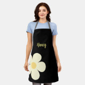 Pastelbloem met aangepaste tekst schort (Gedragen)