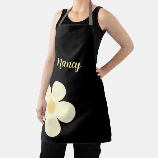 Pastelbloem met aangepaste tekst schort (Insitu)