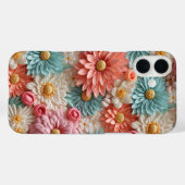 Pastelbloem ontwerp telefoonhoes Case-Mate iPhone case (Achterkant (horizontaal))
