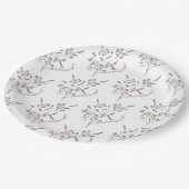 pastelbloem papieren bordje (Gekanteld)