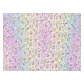 pastelbloem regenboog tafelkleed (Voorkant (Horizontaal))