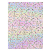 pastelbloem regenboog tafelkleed (Voorkant)
