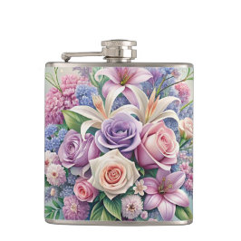 pastelbloem thermische trommel heupfles