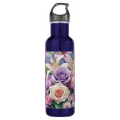 pastelbloem thermische trommel waterfles (Voorkant)