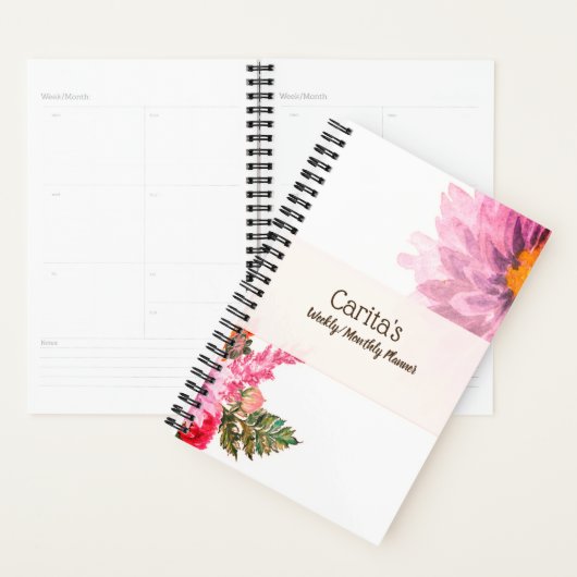 Pastelbloem Wekelijks/Maandelijks Planner (Display)