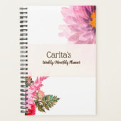 Pastelbloem Wekelijks/Maandelijks Planner (Voorkant)