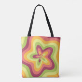 pastelbloem-werveling tote bag (Achterkant)
