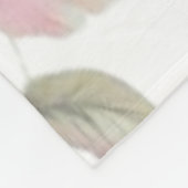 Pastelbloemblaadjes fleece deken (Hoek)