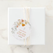 Pastelbloemen en groene Eerste Heilige Communie Bedankjes Labels (In situ)