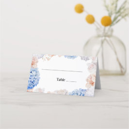 Pastelbloemen Hydrangea Plaatskaartje