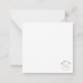 Pastelbloemen in Delftse vazen Flat Note Kaart Notitiekaartje (Achterkant)