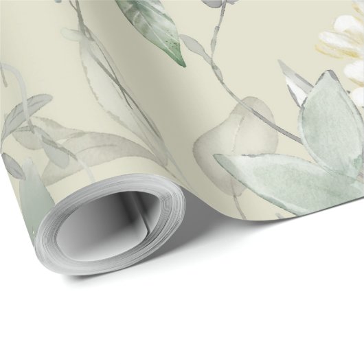 Pastelbloemen naadloos cadeaupapier (Rol Hoek)