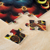 pastelbloemen puzzel (Zijkant)