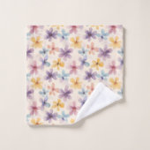 Pastelbloemen Retro Hippie bloemen Bad Handdoek (Wasdoekje)