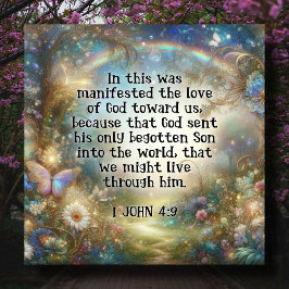  pastelbloemen Schrift Religieus Pasen Feestdagenkaart