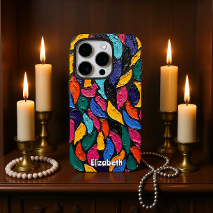 Pastelbloemengolven iPhone 16 Pro Hoesje