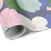 pastelbloementuin cadeaupapier (Rol Hoek)