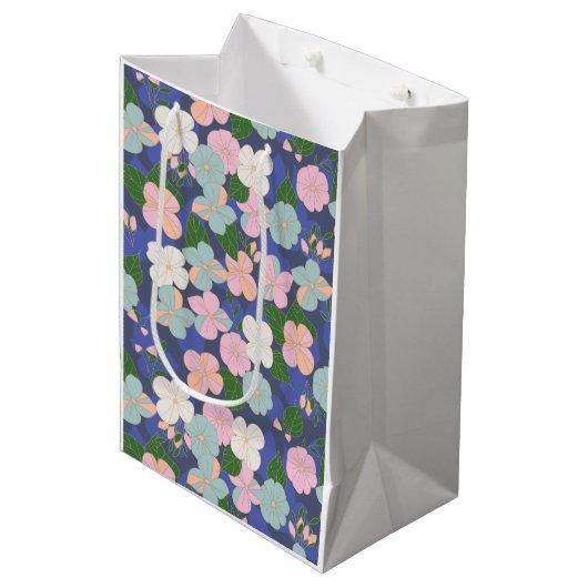 pastelbloementuin medium cadeauzakje (Voorkant Gekanteld)