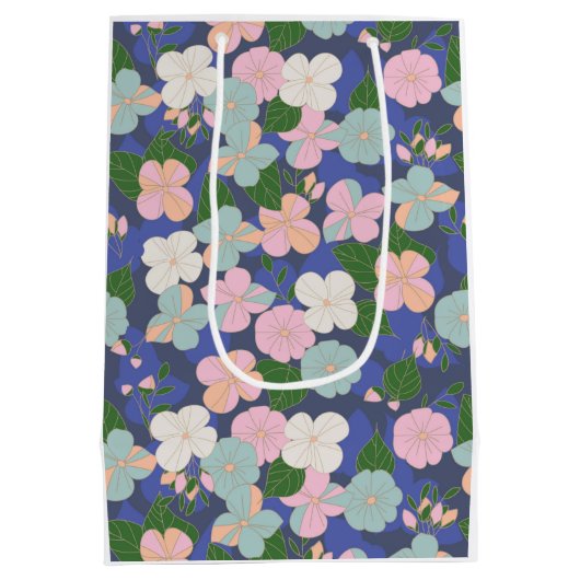 pastelbloementuin medium cadeauzakje (Achterkant)