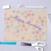  pastelbloemig weefselpapier tissuepapier (Craft)