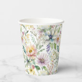  pastelbloemmotief papieren bekers (Achterkant)