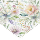 pastelbloemmotief tafelkleed (Gekanteld)