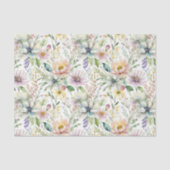  pastelbloemmotief tissuepapier (Voorkant)