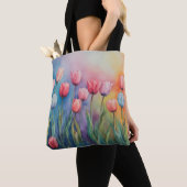 pastelbloesem tulpen tote bag (Dichtbij)