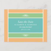 Pastelblok - Tropische kleuren - Sla de datum op Aankondigingskaart (Voorkant)