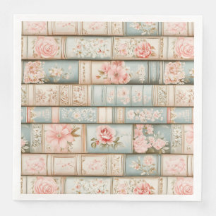 pastelboekenstapels servet