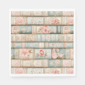  pastelboekenstapels servet (Voorkant)