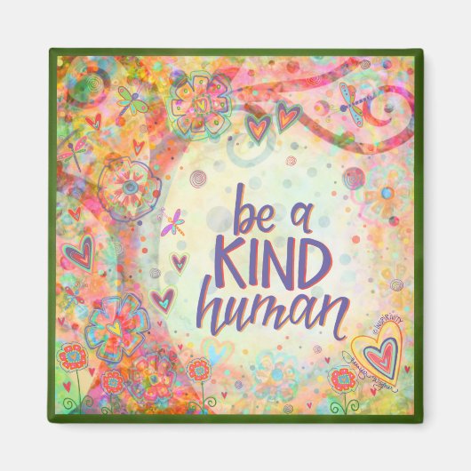  pastelboom een vriendelijke menselijke inspirativ magneet (Voorkant)