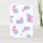 Pastelborstel Stroke Circles Verjaardag Kaart (Achterkant)