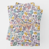 pastelborstontwerp inpakpapier vel (In situ)