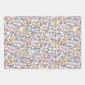 pastelborstontwerp inpakpapier vel (Voorkant)