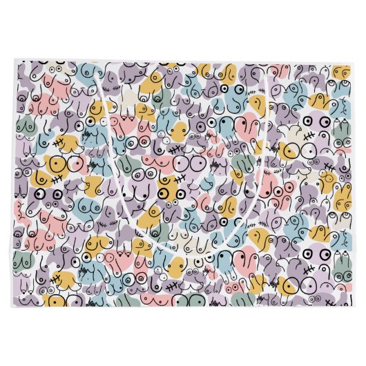 pastelborstvrouw groot cadeauzakje (Achterkant)