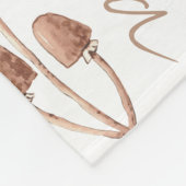 Pastelbosdieren gepersonaliseerde naam collage fleece deken (Hoek)