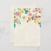  pastelbrutbruiloft kaart (Voorkant / Achterkant)