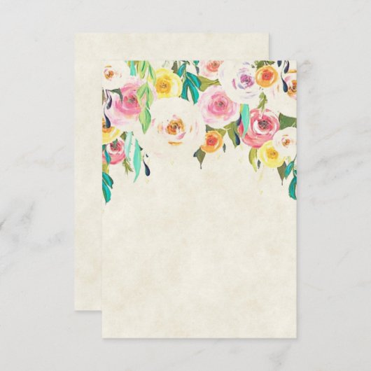  pastelbrutbruiloft kaart (Voorkant / Achterkant)