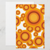 pastelcirkel oranje briefpapier (Voorkant / Achterkant)