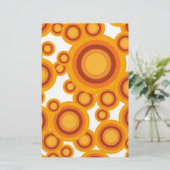 pastelcirkel oranje briefpapier (Staand voorkant)