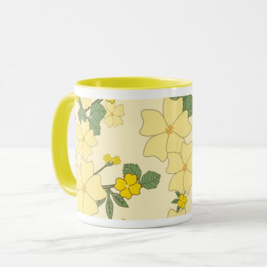 pastelcitroengeel Moederdag Mok (Voorkant links)